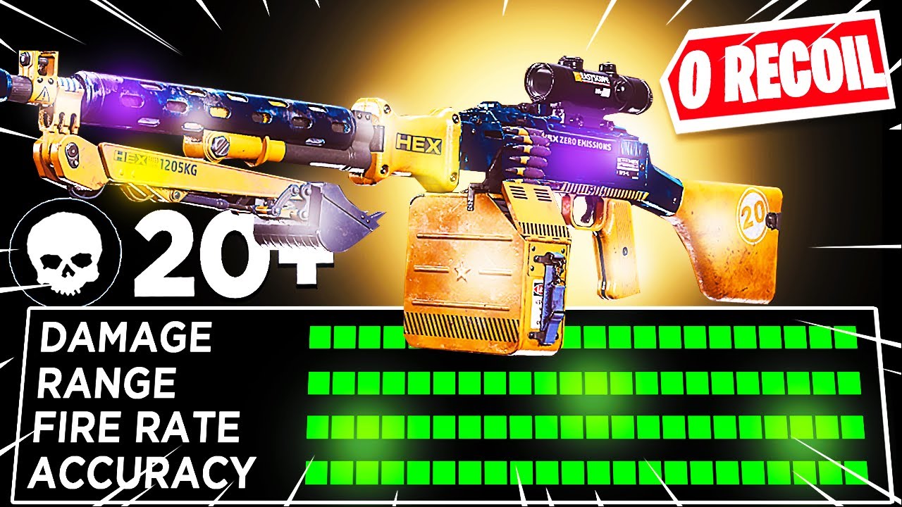 The *NO RECOIL* RPD is BROKEN!😍 BEST RPD CLASS FOR WARZONE (COLD WAR WARZONE SEASON 4)