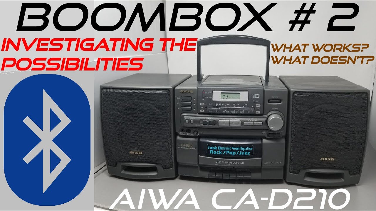 Boombox #2 - Aiwa CA-D210 - Let's have a look see - YouTube