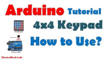 How to connect 4x4 keypad to Arduino