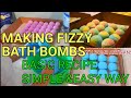 How to Make Fizzy Bath bombs Using Basic Recipe