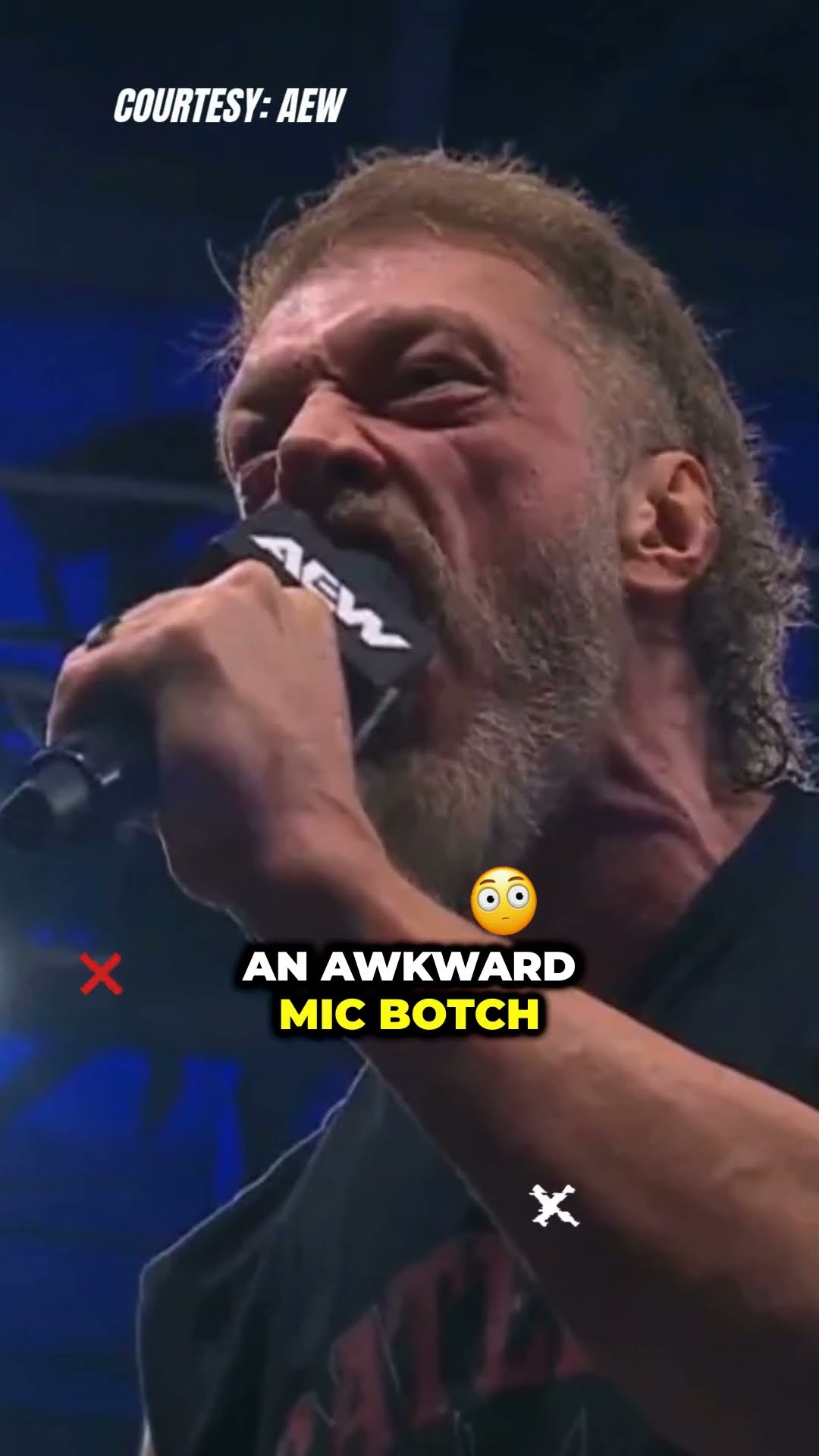 Adam Copeland’s mic botch! Will his Moxley feud steal the spotlight #AdamCopeland #JonMoxley #shorts