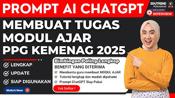 CARA MUDAH MEMBUAT MODUL AJAR PPG KEMENAG 2025 DENGAN AI CHATGPT