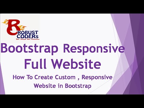 How To Create Responsive Website In Bootstrap (Hindi)|Best Template Design / Web Design In Bootstrap