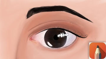 How to draw Realistic eyes | Step by step explained using Autodesk sketchbook