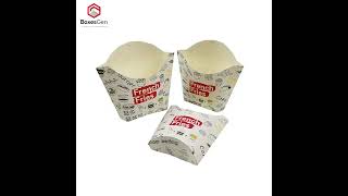 Custom paper French fry boxes #boxesgen #custompackaging #wholesalepackaging