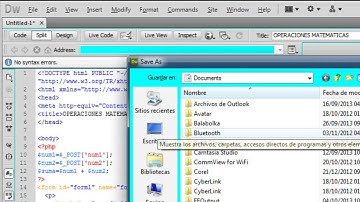 SUMA DE DOS NUMEROS CON PHP EN FORMULARIO DEL DREAMWEAVER