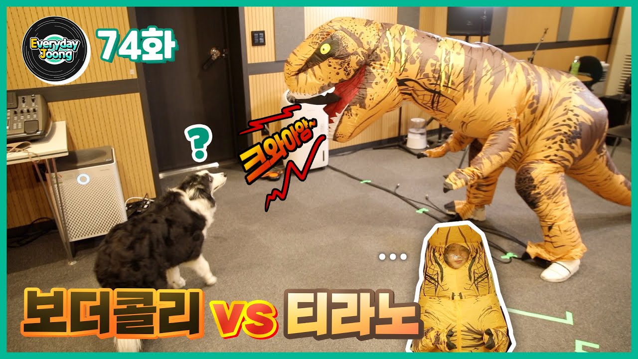 Everyday Joong 74화 - 공룡옷 입고 아트 매틱 놀래키기