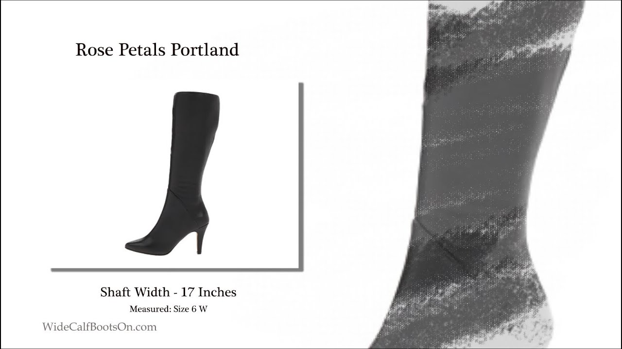 Rose Petals Portland Wide Shaft Boots For Massive Calves YouTube