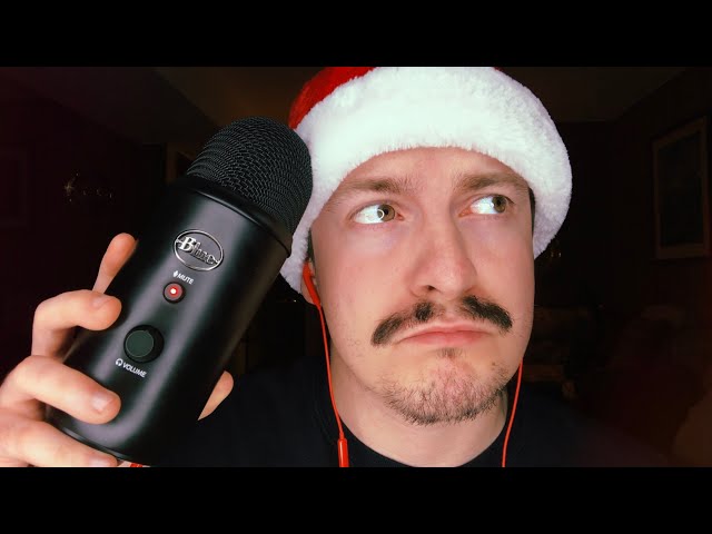 [ASMR] Mic Brushing on My Santa Hat