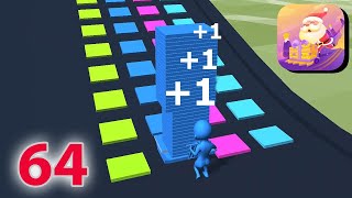 Stack Colors - Level 64 - NEW GAME - New Update Gameplay Walkthrough - All Level (iOS, Android)