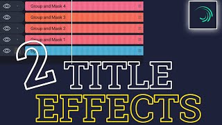 2 simple text effects in alight motion(tutorial)advanced alight motion. (Stroke, Alpha Video matte)