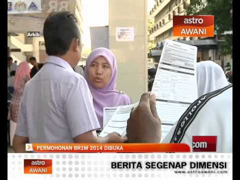 Permohonan BR1M 2014 dibuka - YouTube