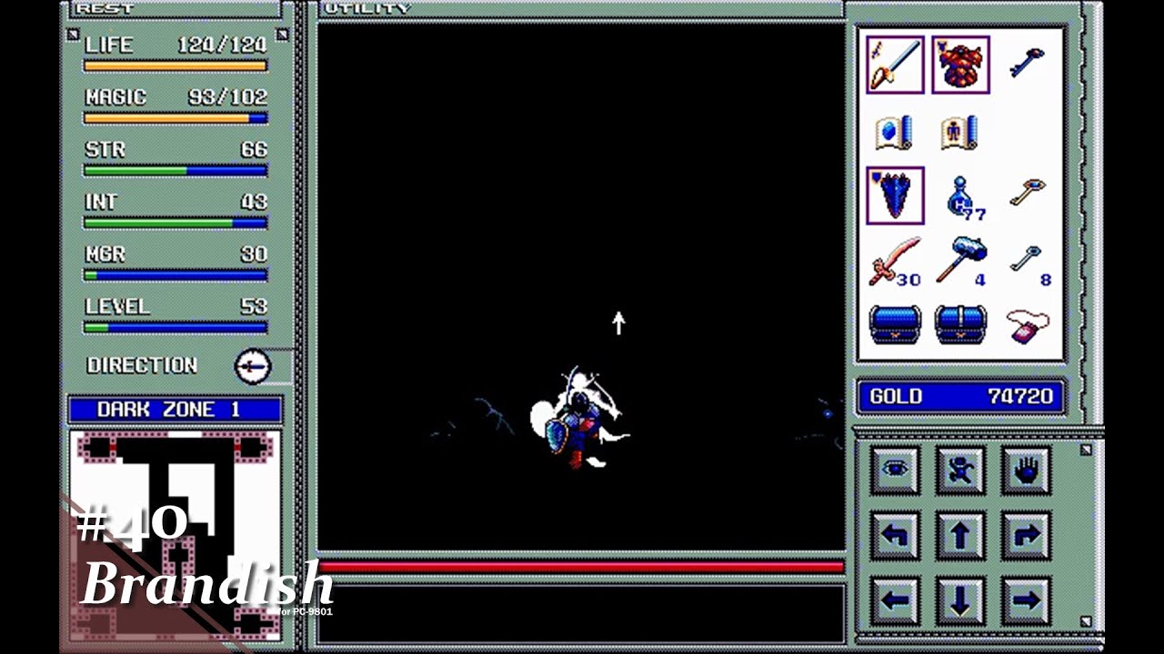 Play】PC-9801 Brandish（ブランディッシュ）#40 レトロゲーム - YouTube