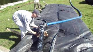 3ft AquaDam Cross Slope Installation