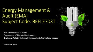 Lecture 25: Energy Management & Audit_Unit 4_Energy Action Planning, Monitoring and Targeting