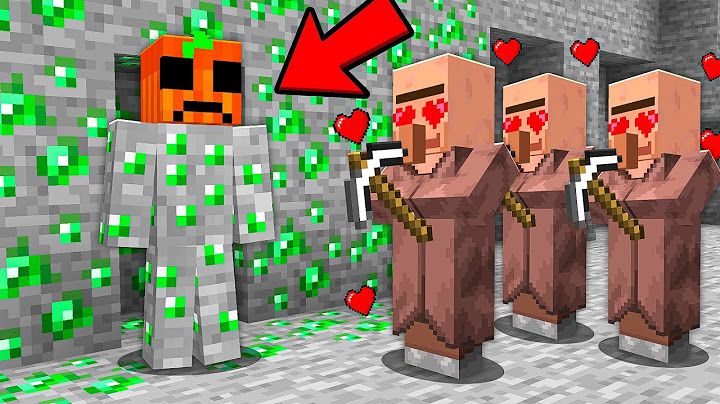 Me Escondí en ESMERALDAS Para Molestar Aldeanos en Minecraft!