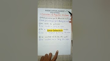 Error Detection | Important English Lecture | Naeemullah mahar