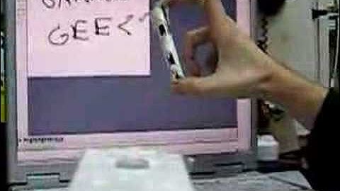 IR graffiti using Wiimote