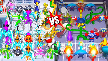 Color Friend 100 Doors VS Color Friend Monster Battle ⭐ Merge Simulator Battles