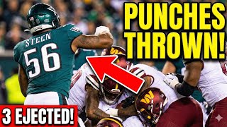 BETTER THAN JAKE PAUL? 🥊 Eagles & Commanders BRAWL erupts! (3 Ejected) screenshot 2