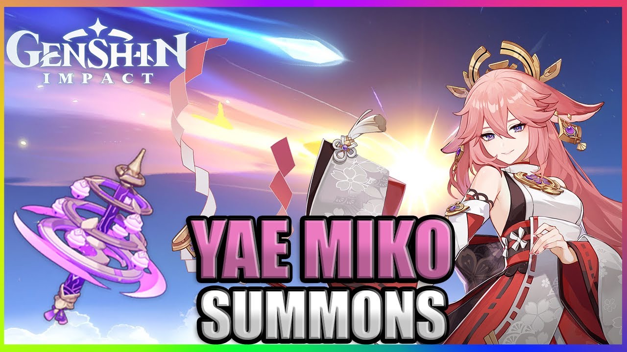 Summons for C6 Yae Miko + R5 Kagura's Verity | Genshin Impact