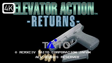 Elevator Action Returns - 2-Player Coop - Arcade Game 4K 60fps