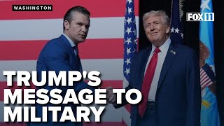 &#39;Have your back, 100%&#39;: Trump tells room full of Military leaders