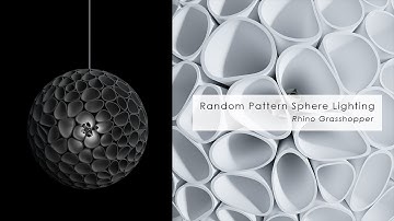 Random Pattern Sphere Lighting Rhino Grasshopper Tutorial