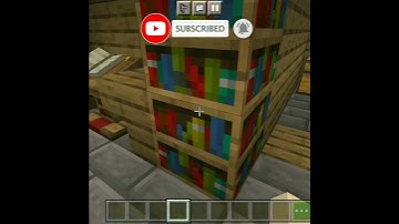 Minecraft simple secret base for library..🤫🔥#shorts