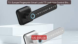 T3  Europe Fingerprint Smart Lock TT Lock App Control Biometric Pa... — Best Deal 2026 | Shop Now!