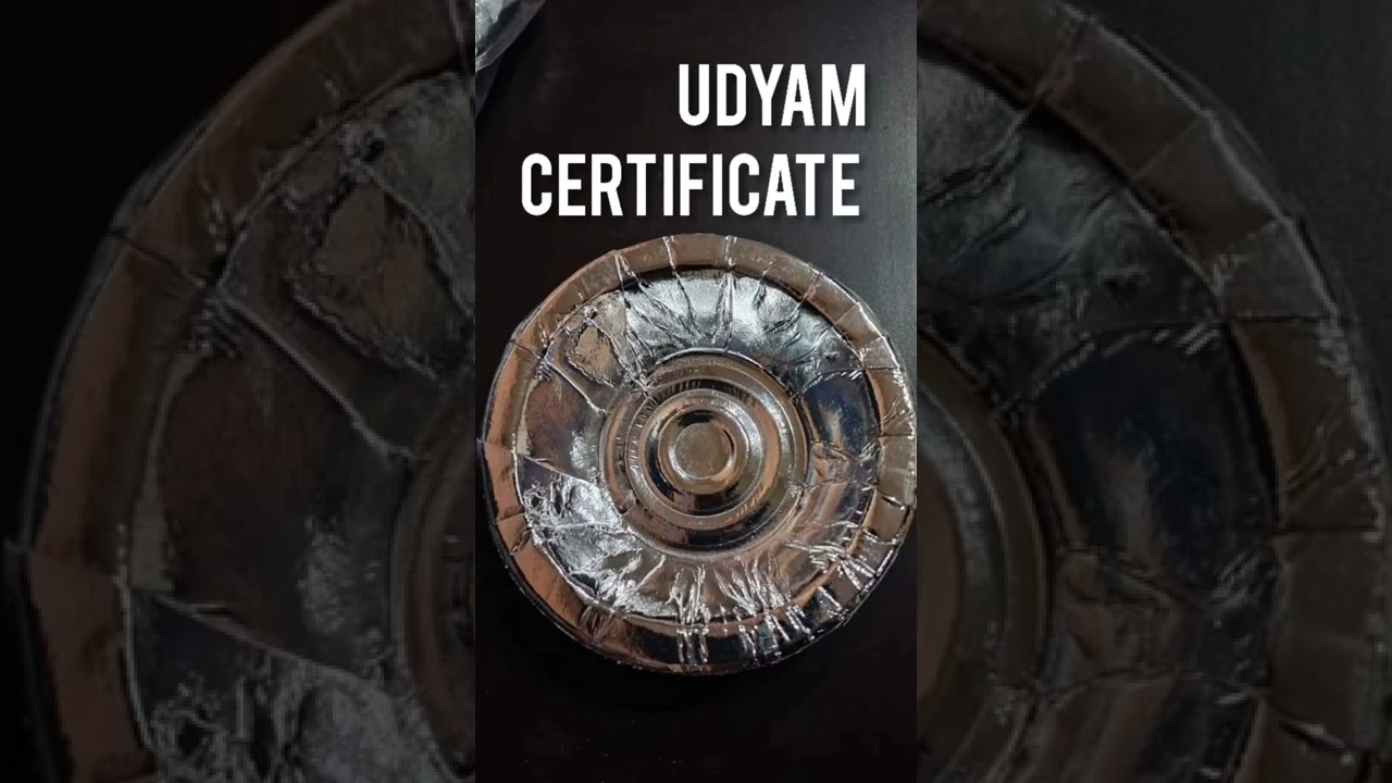  shorts UDYAM CERTIFICATE FOR PAPER PLATE BUSINESS 9230222490 YouTube