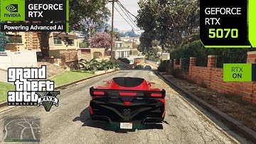 RTX 5070 + i7 14700KF  | Max Settings & Max Graphics gameplay Tested GTA 5 Enhanced