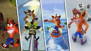 Evolución de los Niveles de Crash Bandicoot Montando Algo | Juegos de Crash Bandicoot