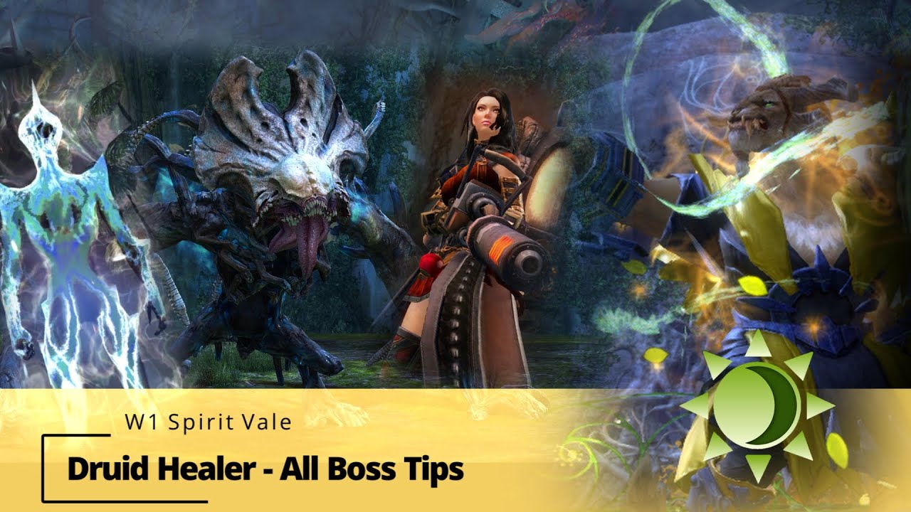 Guild Wars 2 - Druid Healer Tips for all Bosses in Wing 1 Spirit Vale (EN/TH sub)