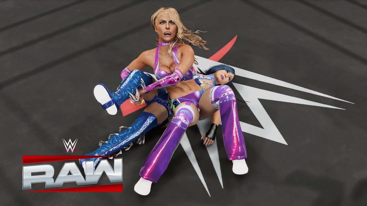WWE 2K25 RAW : KAIRI SANE (W/ ASUKA) VS CASSIE LEE (W/ JESSICA MCKAY)