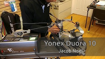Time Lapse: How to String a Yonex Duora 10 Badminton Racquet