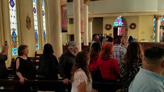 Kathy's wedding procession