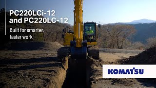 Komatsu PC220LC-12 and PC220LCi-12 excavators: Built for smarter, faster work