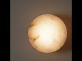 Cylindrical Alabaster Wall Light
