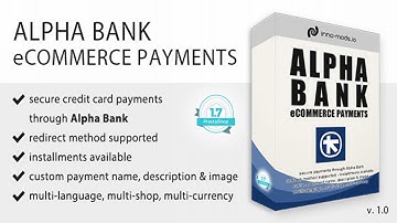 Alpha Bank eCommerce Payments for Prestashop | Codecanyon Scripts and Snippets