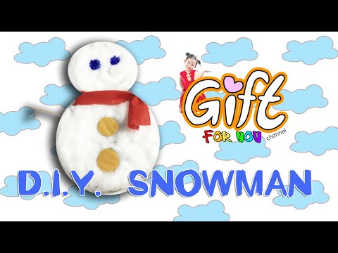 วีดีโอ: ตุ๊กตาหิมะสำลี - ง่ายและรวดเร็ว