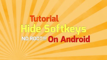 How to hide the softkeys/status bar on android(No Root)