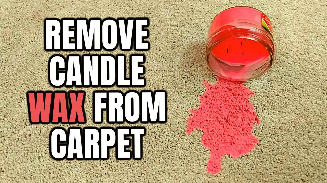 How to remove candle wax from carpet and fabric