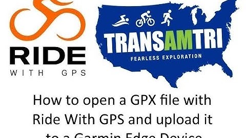 Loading a GPX file into a Garmin Edge Device