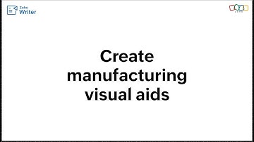 How to create visual aids for manufacturing plants using Zoho Writer