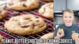 Chewy peanut butter chocolate chunk cookies loaded with melty milk
candy bar pieces. ↓↓↓↓↓click for more↓↓↓↓↓↓ full
printable recipe: https://sugar...