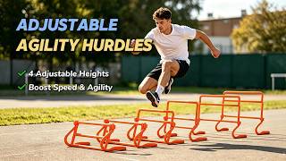 How to Set Up REDCAMP Adjustable Agility Hurdles for Speed & Footwork Training