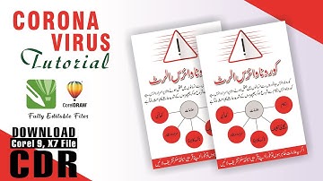 Corona Virus - Corel Draw X7 Tutorial - Designed by  Graphics Inn