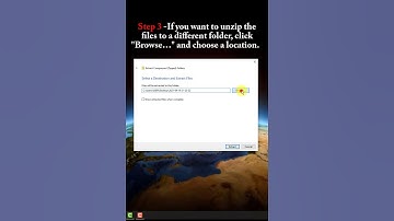 How to Unzip (Extract) a file or folders in Windows #shorts