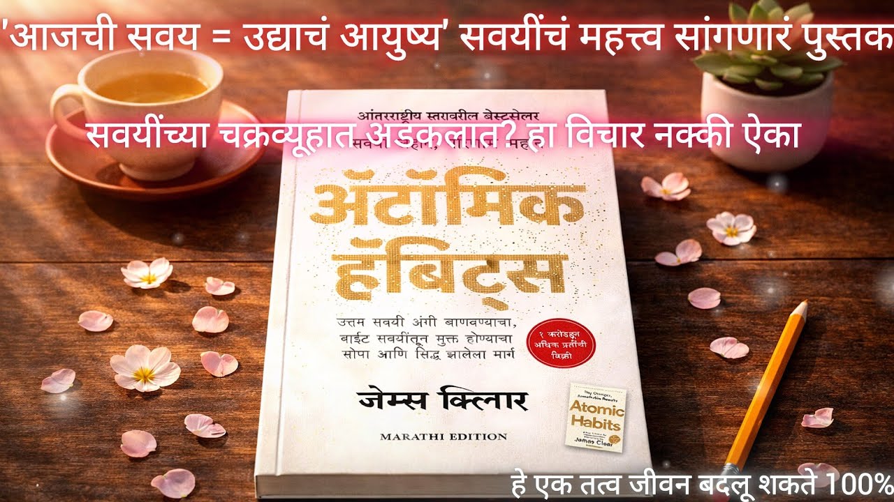 ॲटॉमिक हॅबिट्स | Atomic Habits book summary in marathi | Explained in Marathi | मराठी सारांश